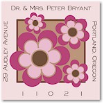 Name Doodles - Square Address Labels/Stickers (Bella Bold)